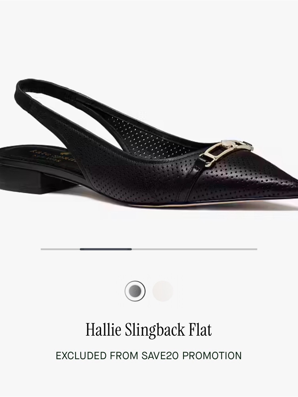 NWT Kate Spade Slingback Flat shoes - new in box